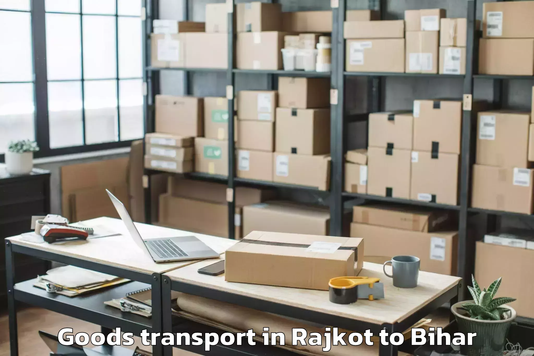 Professional Rajkot to Luckeesarai Goods Transport